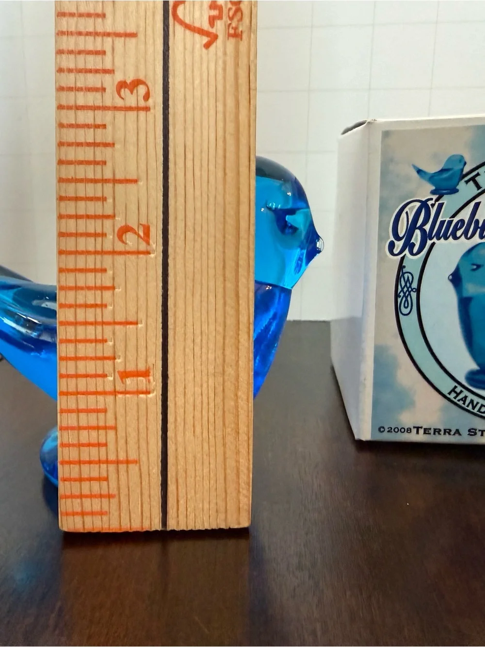 Bluebird of Happiness Art Glass Figurine